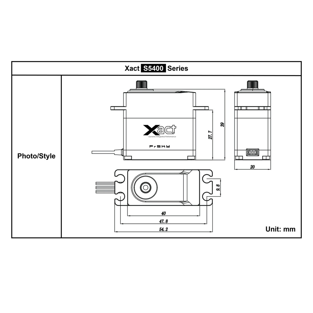 FrSky Xact S5451 Digital Metal Coreless 20mm 72g 11.2Kg