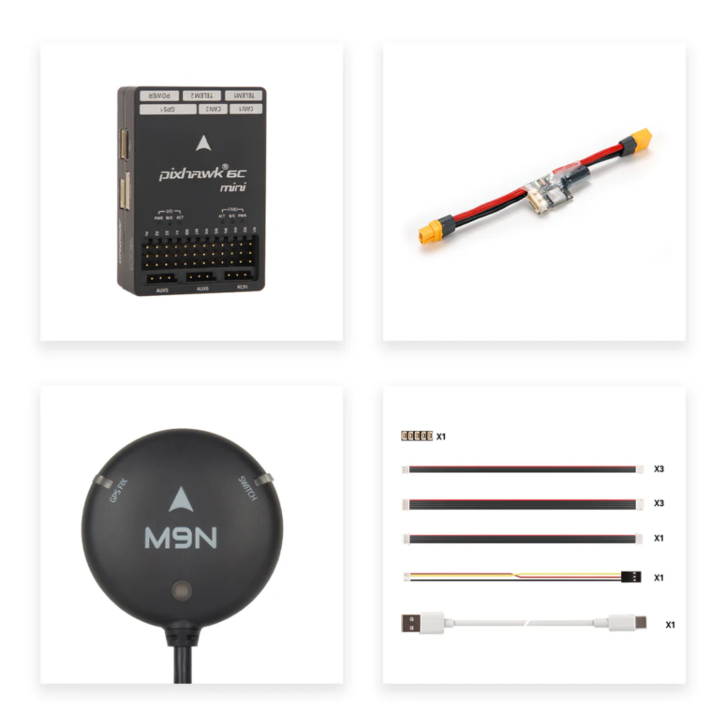 Holybro Pixhawk 6C Mini (Modelo B) + PM02 12S + M9N GPS