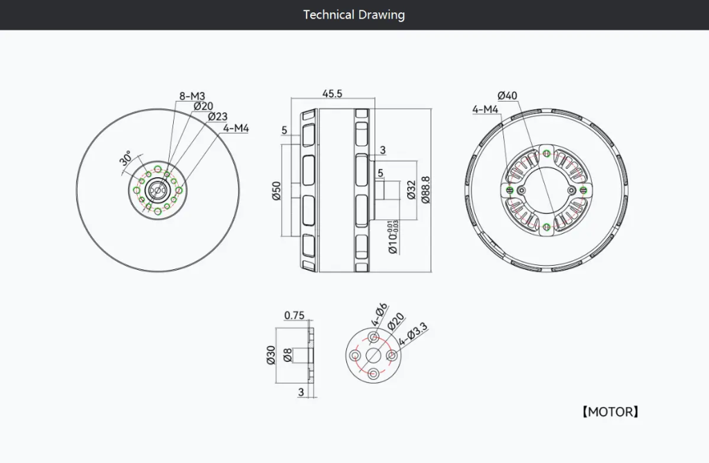Tmotor VL8020 170KV VTOL