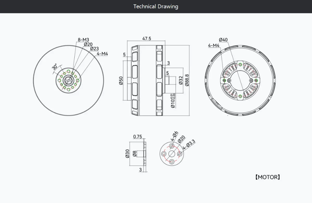 Tmotor VL8022 170KV VTOL