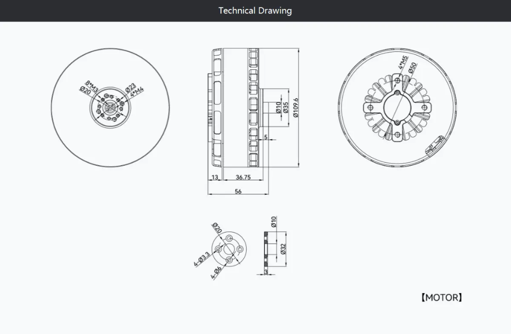Tmotor VL1032 180KV VTOL