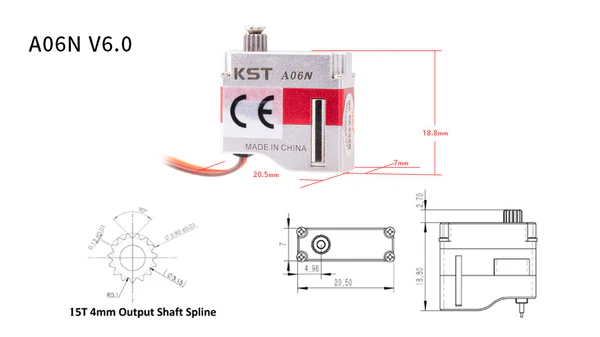 KST A06N V6.0 Coreless 7mm 7g 1.4Kg