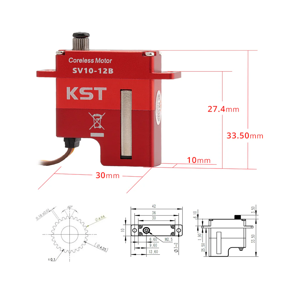 KST SV10-12B SHV 12V 10mm 25g 14kg
