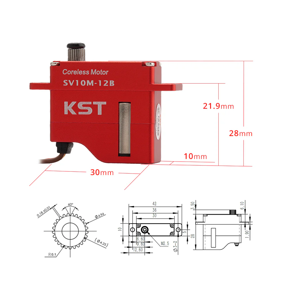 KST SV10M-12B SHV 12V 10mm 20g 9kg