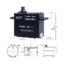 KST CM4315MG Coreless Metal Gear Servo IP65 20mm 70g 43kg
