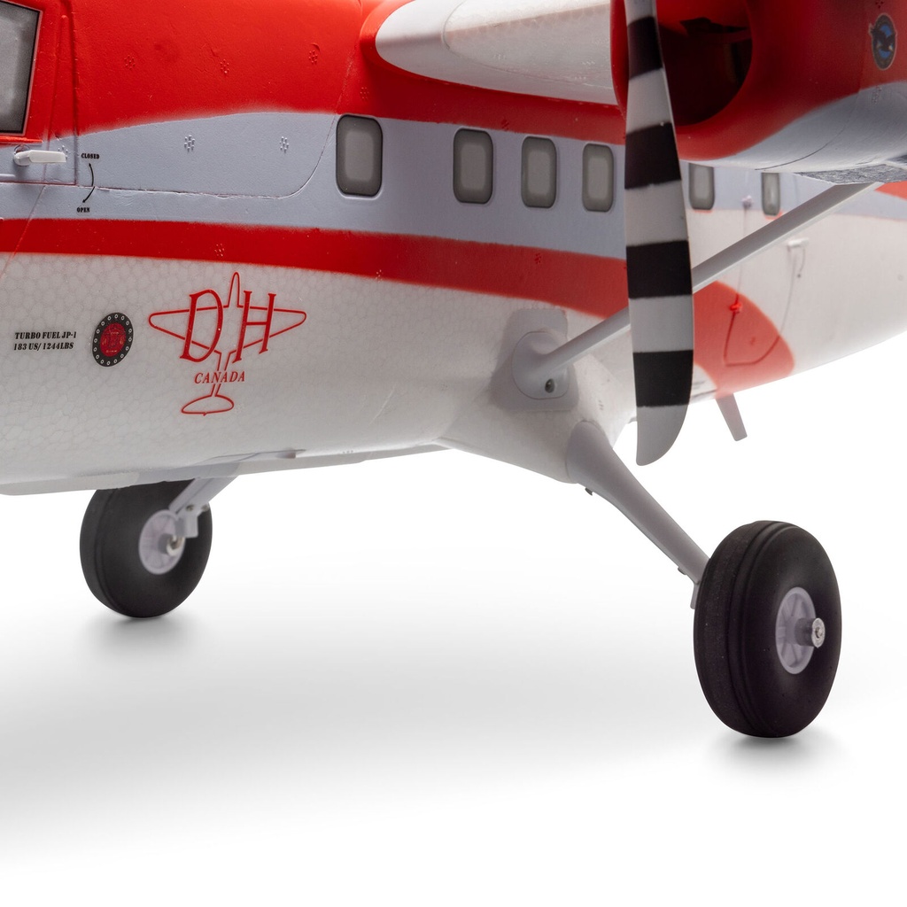 E-flite DHC-6 Twin Otter 1.4m BNF Basic con AS3X+ y SAFE Select Combo con flotadores