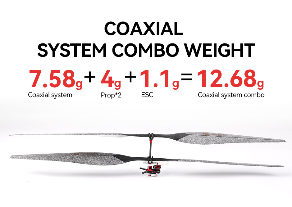 T-motor AM Sistema de Motorización Coaxial F3P coaxial motor + AM06A ESC + 17.5"(2pcs)