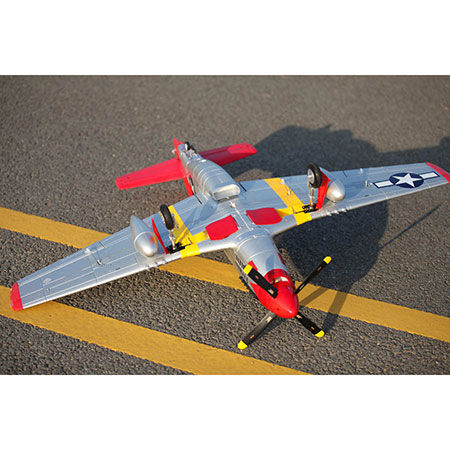 FMS P-51D V8 1450mm Red Tail PNP