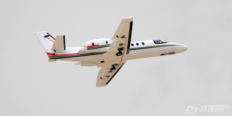 Dynam Cessna 550 Turbo Jet V2 Twin 64mm EDF PNP (Blanca)