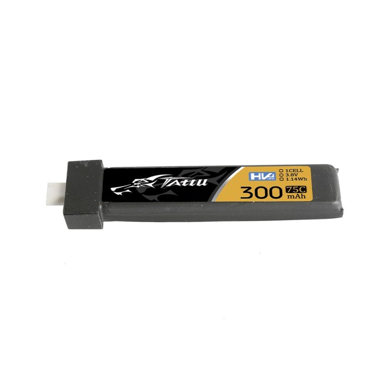 Batería LiPo TATTU HV 1s 3.8V 300mAh 75C - Conector BT 2.0 (5pcs)