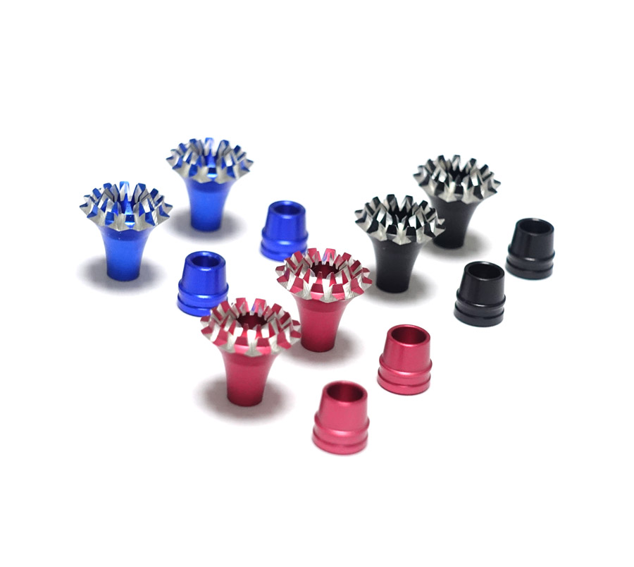 Aluminum Stick Ends FrSky M3 Style Grand Lotus (Red)