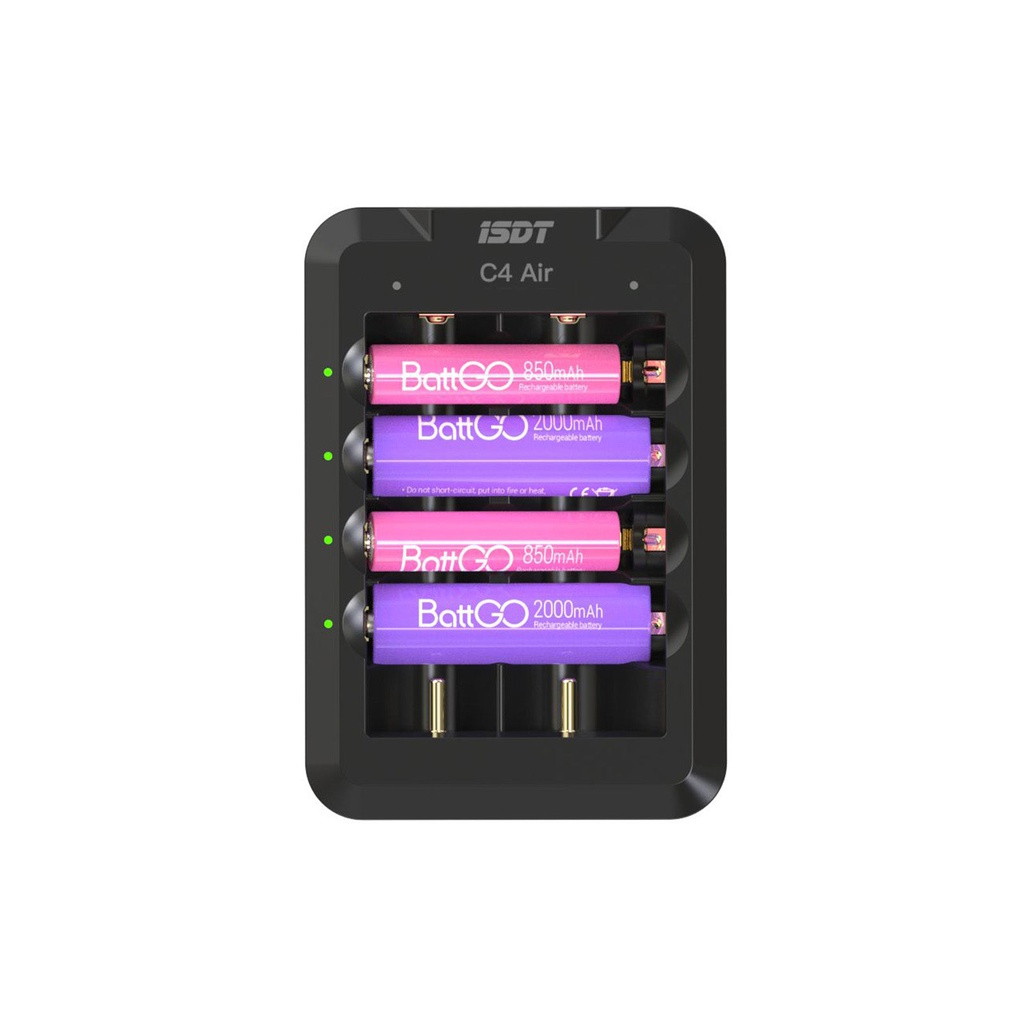 ISDT C4 Air 4x AAA / AA or 2x  18650 / 26700 Life/Li-Ion for USB-C