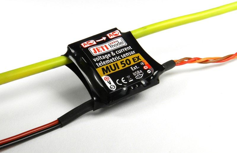 Jeti Telemetry Voltage & Current Sensor MUI 50 EX 50A