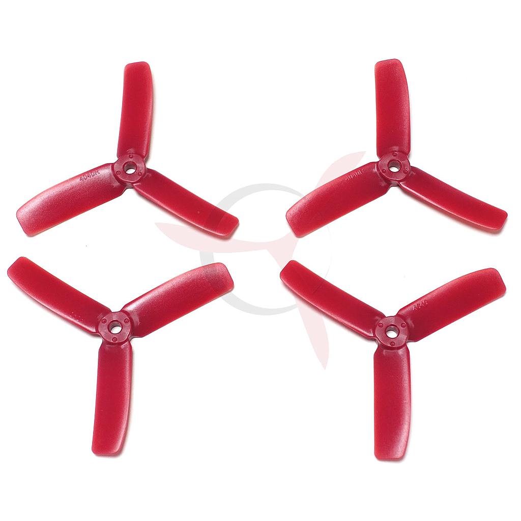 Hélice XSH 4040 tripala policarbonato rojas (2 parejas)