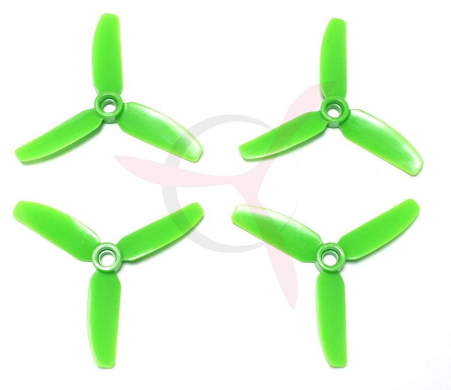 Hélice XSH 3030 tripala policarbonato verdes (2 parejas)