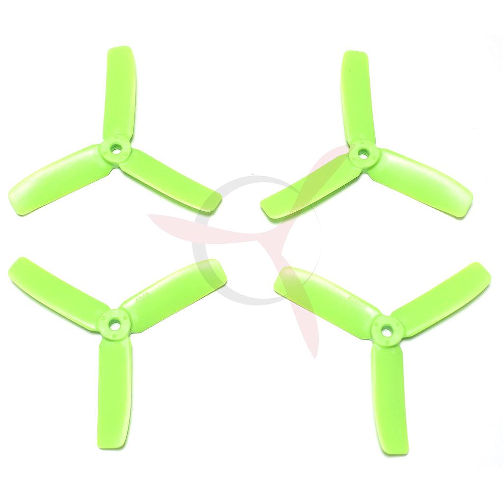 Hélice XSH 4040 tripala policarbonato verdes (2 parejas)