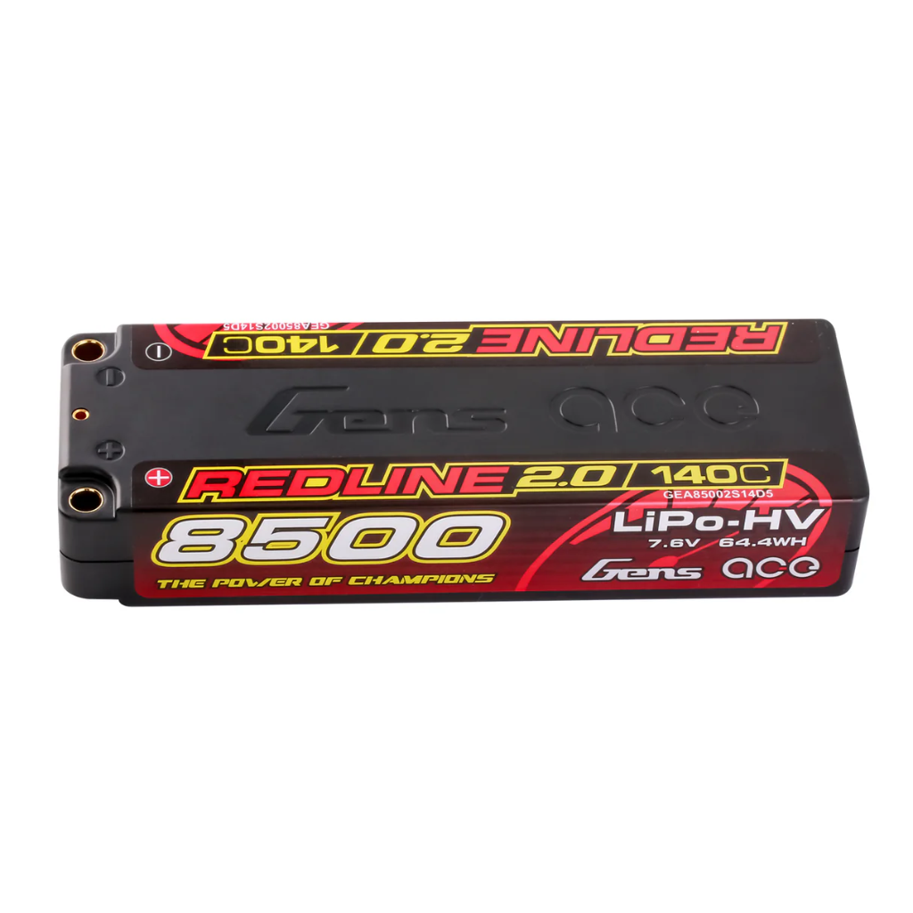 Gens Ace Redline 2.0 2s 7.6V 8500mAh 140C HardCase HV