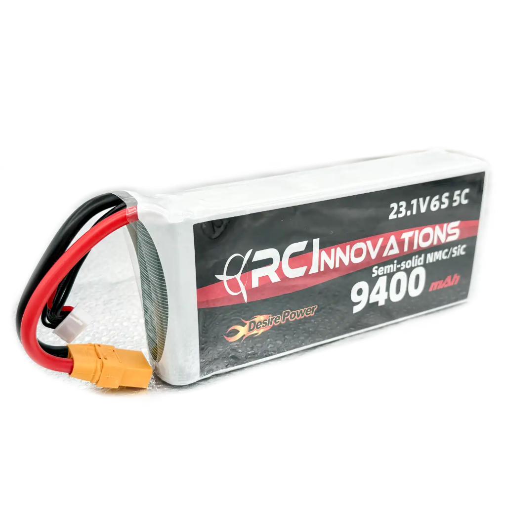 Desire Power PRO 6s 23.1V 9400mAh 5C NMC/SiC HV Semi-Solid Battery - XT90