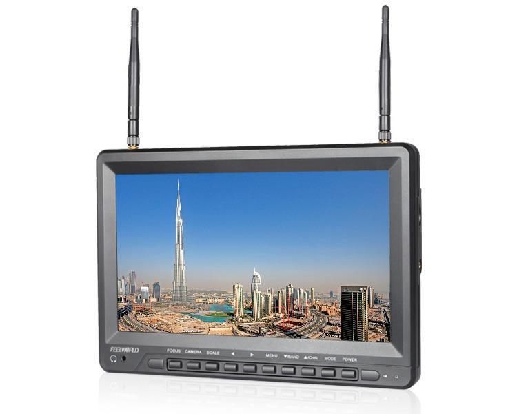 Feelworld 10.1&quot; IPS 1024x600 HD Built-in Battery Dual 40CH Race Band 5.8G Diversity with DVR