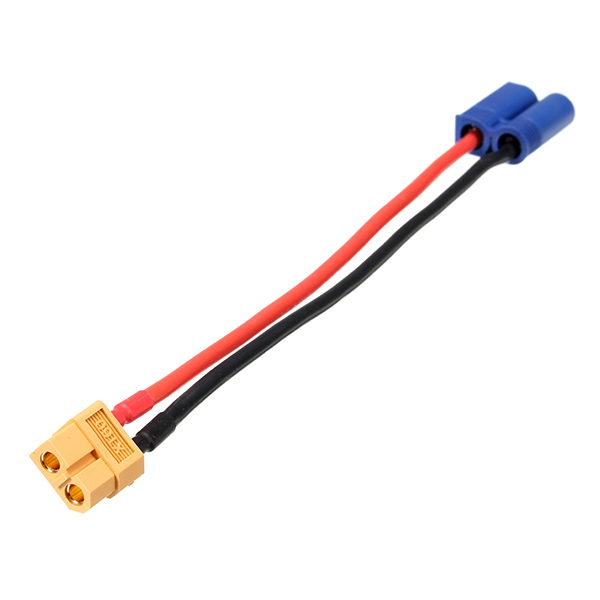 Cable Adaptador Conector XT60 Hembra a EC5 Macho 12 AWG (300mm)