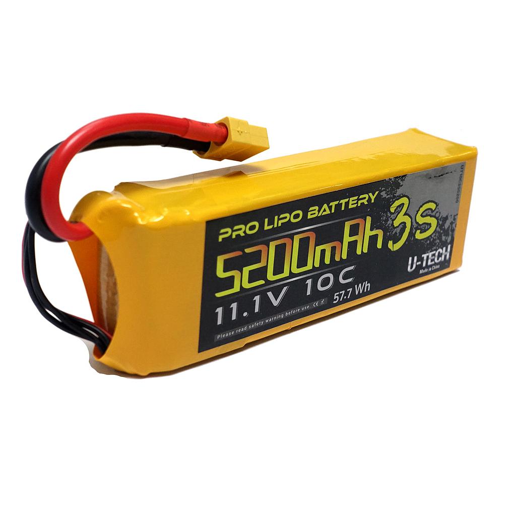 Batería LiPo U-TECH PRO 3s 11.1V 5200mAh 10C