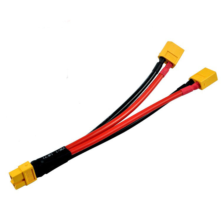 Cable Y Paralelo 2 Conectores XT60 Macho 1 XT60 Hembra 14AWG