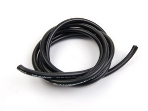 Cable silicona 6 AWG Negro 1 metro