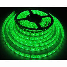 Tira de led SMD 12v color verde alta luminosidad 100mm 6 led