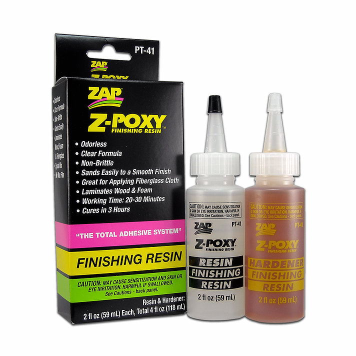 Pegamento Epoxi Pacer ZAP Z-POXY Resina de Acabado / Laminación 118ML