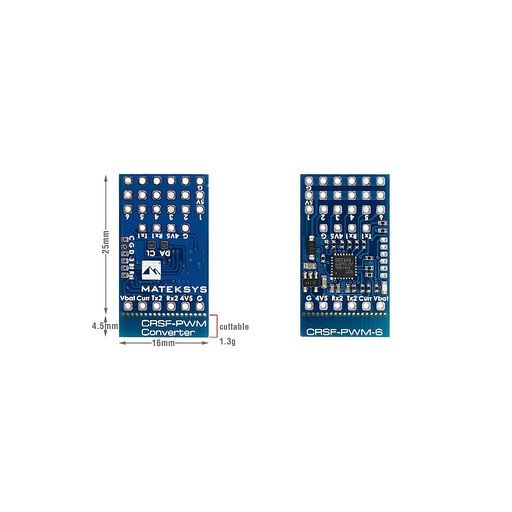Matek CRSF to PWM Converter (ExpressLRS Compatible)