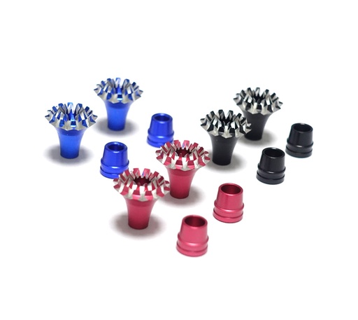 Aluminum Stick Ends FrSky M4 Style Grand Lotus (Black)