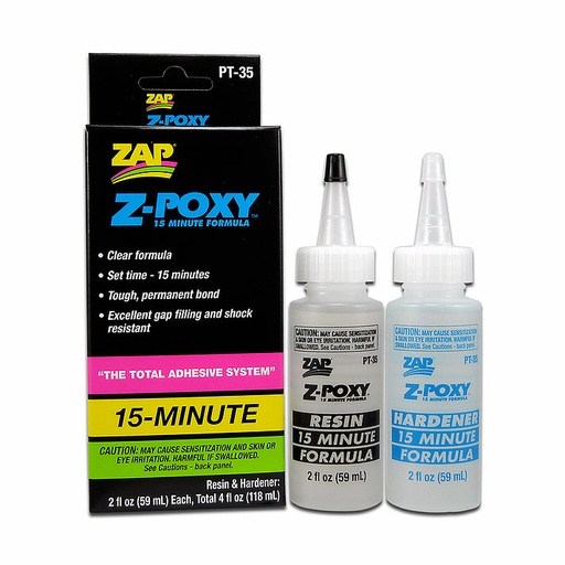 Epoxy Adhesive Pacer ZAP Z-POXY 15 Minutes 118ML