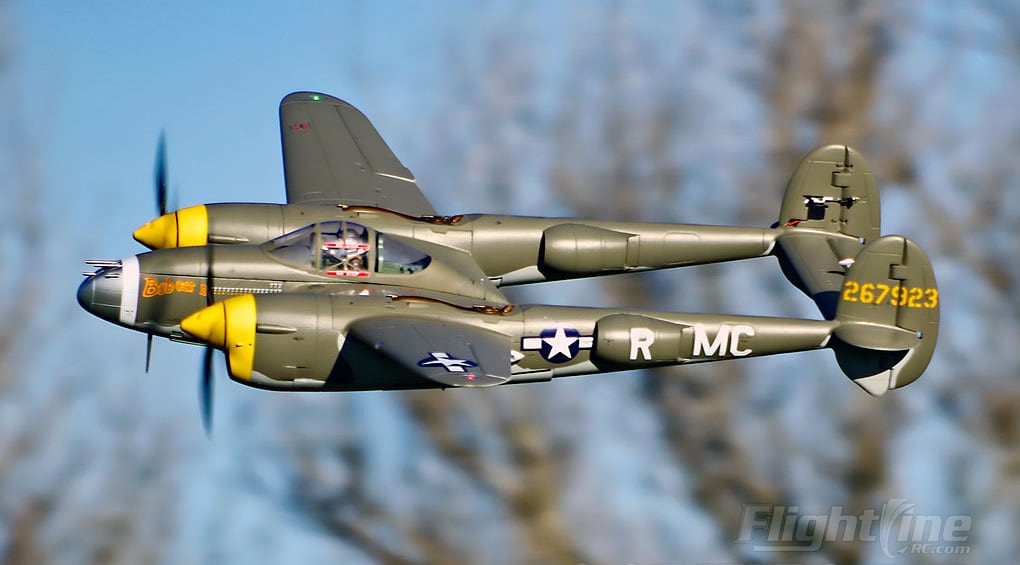 Freewing FlightLine P-38L Lightning &quot;Allied Green&quot; 1600mm PNP