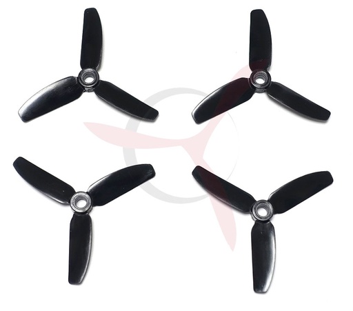 XSH 3030 Tri-blade PC glass color black (2 pairs)