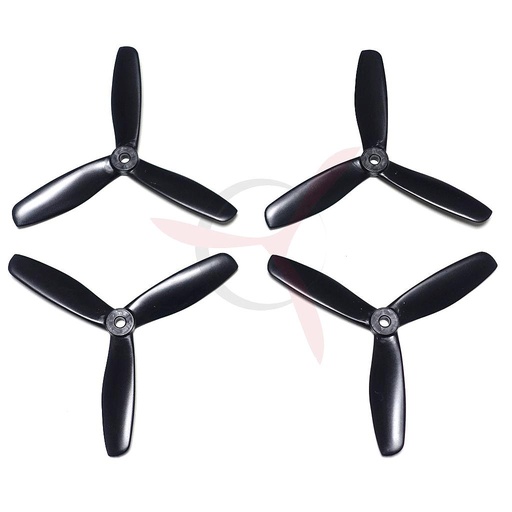 XSH 5045 Tri-blade bluntnose PC glass color Black (2 pairs)