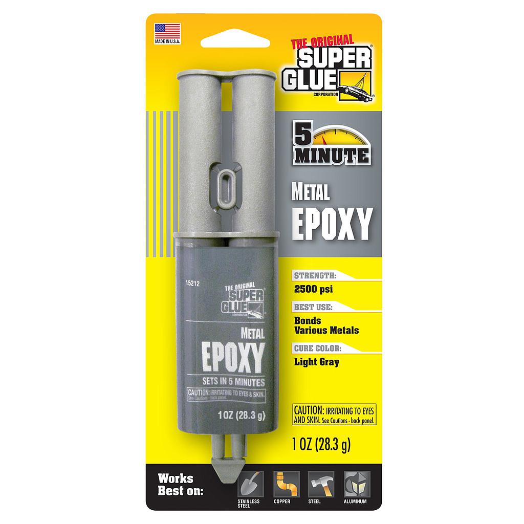 Super Glue Metal Epoxy 5 Minutes 28.3g