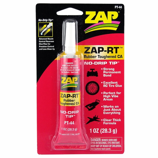 ZAP-RT (Rubber Toughened)  CA 29.5g Thick Viscosity