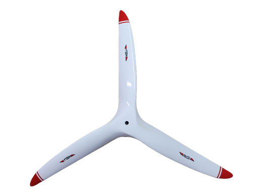 Hélice Biela 28x12L "Pusher" 3 Palas Carbono 