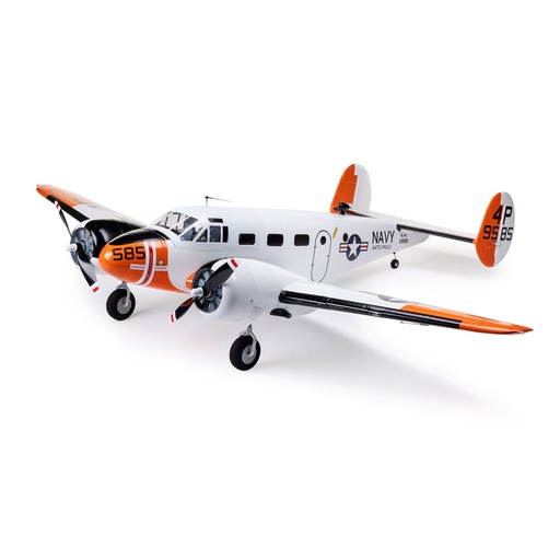 E-flite Beechcraft D18/RC-45J 1.5m BNF Basic con AS3X+ & SAFE Select