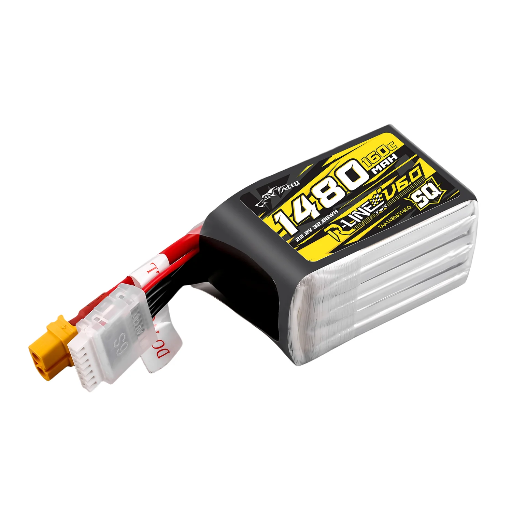 Batería LiPo Tattu R-Line V6 6S 22.2V 1480mAh 160C con XT60 [SQ]