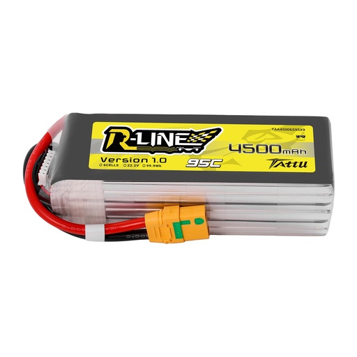 TATTU R-Line LiPo Battery 6s 22.2V 4500mAh 95C -XT90-S