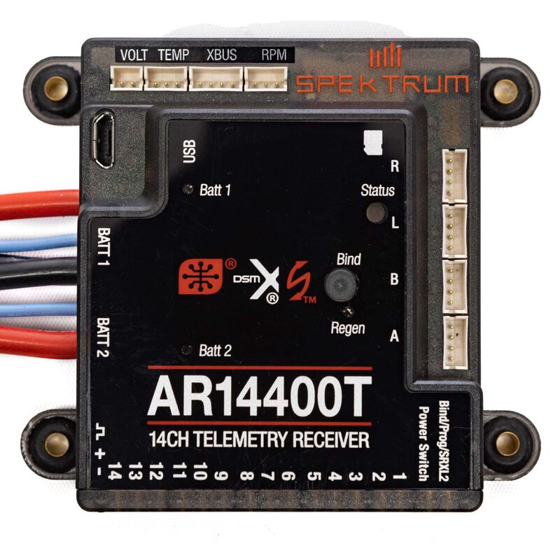Receptor Spektrum AR14400T DSMX 14CH PowerSafe Redundante