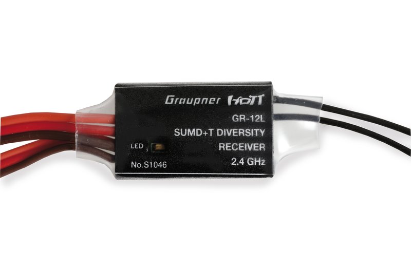 Receptor Graupner GR-12L SBUS / PPM SMUD+T HOTT