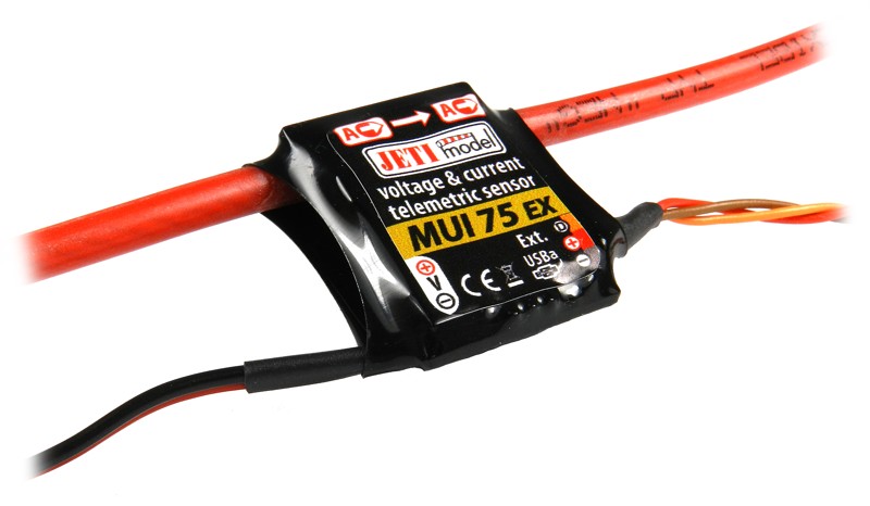 Sensor Voltaje &amp; Consumo Jeti MUI75 EX 75A