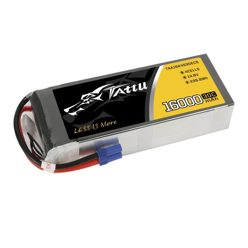 TATTU 16000mAh 14.8V 30C Lipo Battery