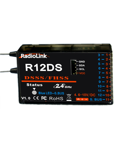 Radiolink Receptor R12DS Sbus 12 canales